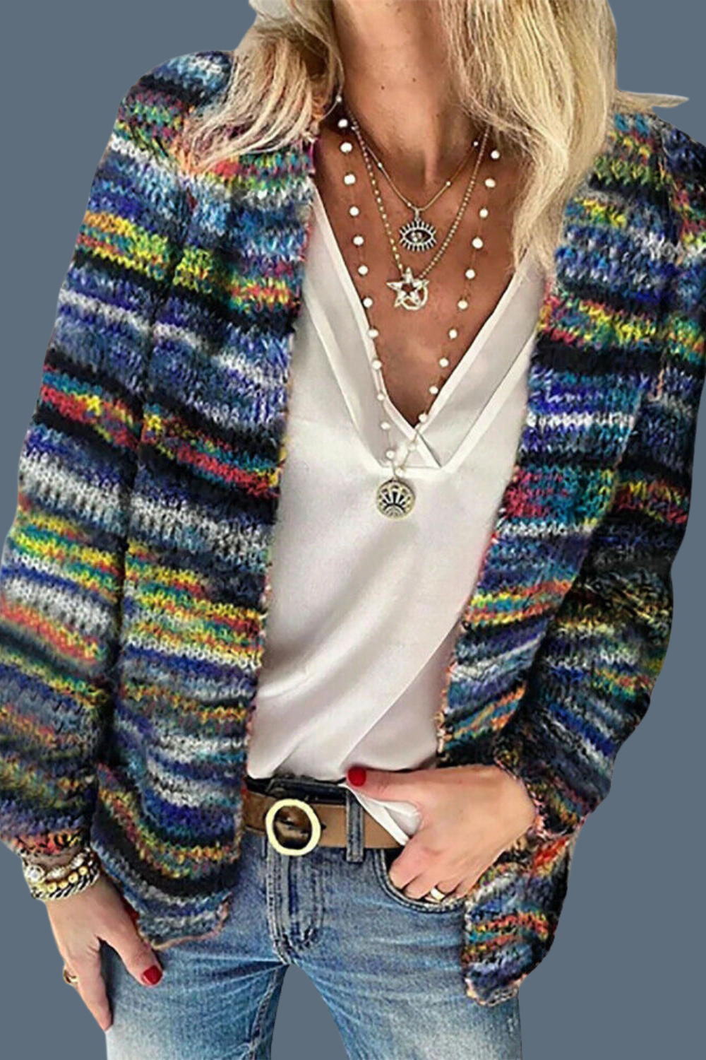 Eden - Super Soft Multicolored Cardigan
