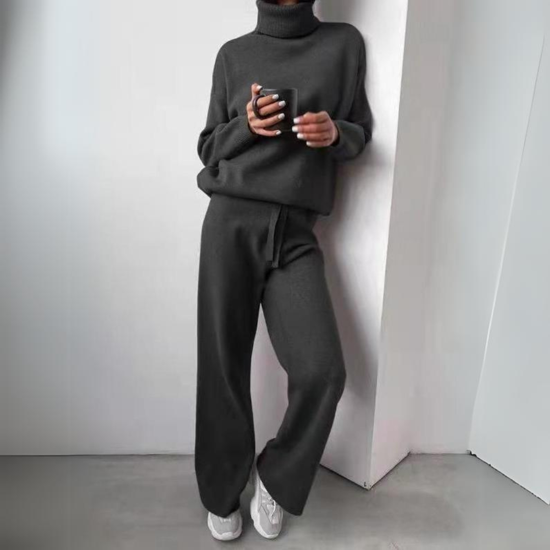 Rose - Comfortable Turtleneck Co-Ord Set