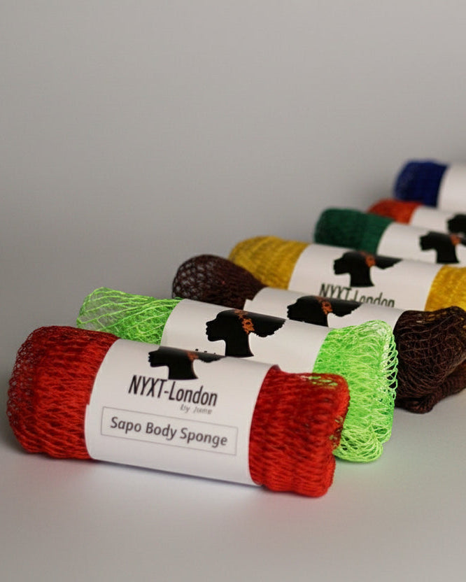 African net sponge / African exfoliating net / Sapo sponge - Brown